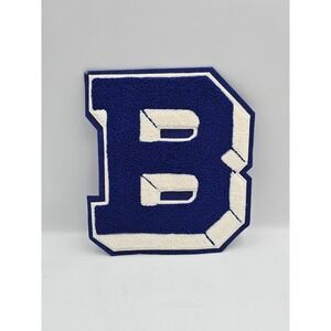 Unbranded Varsity Letterman Patch Women OS Blue White Excellent Chenille B